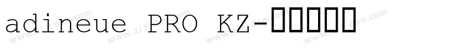 adineue PRO KZ字体转换